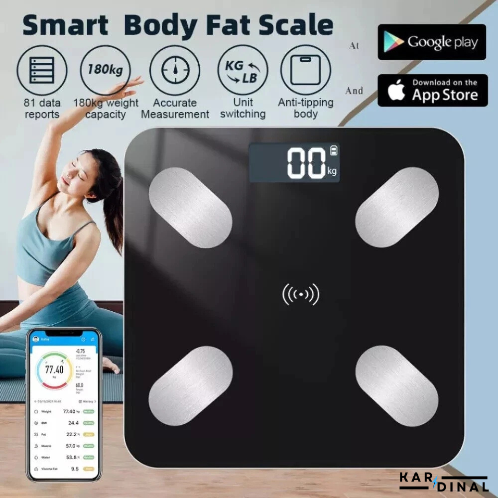 Weight Scales, Smart Body Fat Body Composition Scales 180kg  BMI Analyzer Bluetooth Electronic Weighing Scale, Body Composition Monitors with Smartphone App Useful Gift for Home Family
