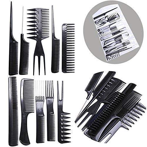 Professional Hair Comb Set 10 Pieces Hair Styling Kit High Quality,