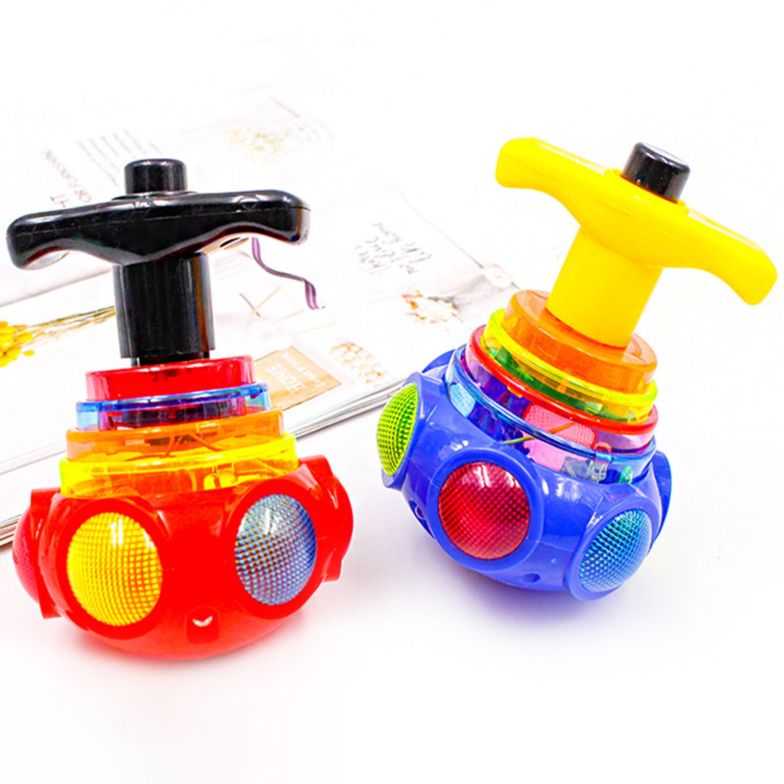 Blazing Spinning Flash Top UFO With Lights & Music Spin Toy with Launcher Bey Blade For Kids Boys Girls Beyblade Battle Saucer Toys Lato Laatoo Lattu