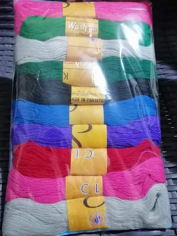 Pack of 10 Woolen Embroidery Thread Yarn, Knitting & Crochet Yarn