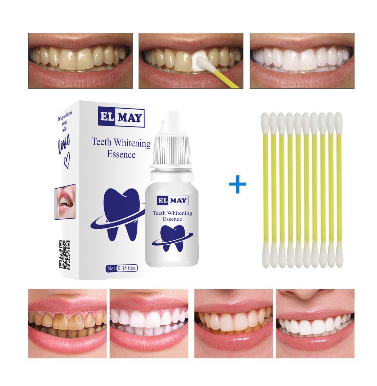 Teeth White Essnce Powder Oral Hygiene Cleaning Serum Removes Plaque Stains Tooth Bleaching Dental Tools