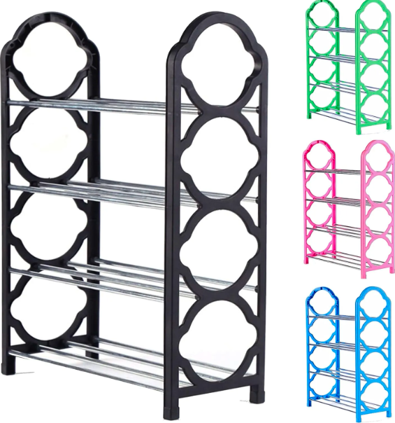 Sabeeha Traders Presenting the  4,5,6 Layer Shoe Rack Multifunctional Book Rack Accessories Rack for Home and Office Durable Non Breakable Shoe Organizer Stainless Steel Layer Shoe Rack Easy Assembly