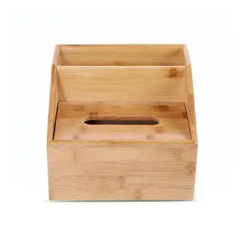 Topsky Desk Organiser Case Office Multi Functional Bamboo Wood