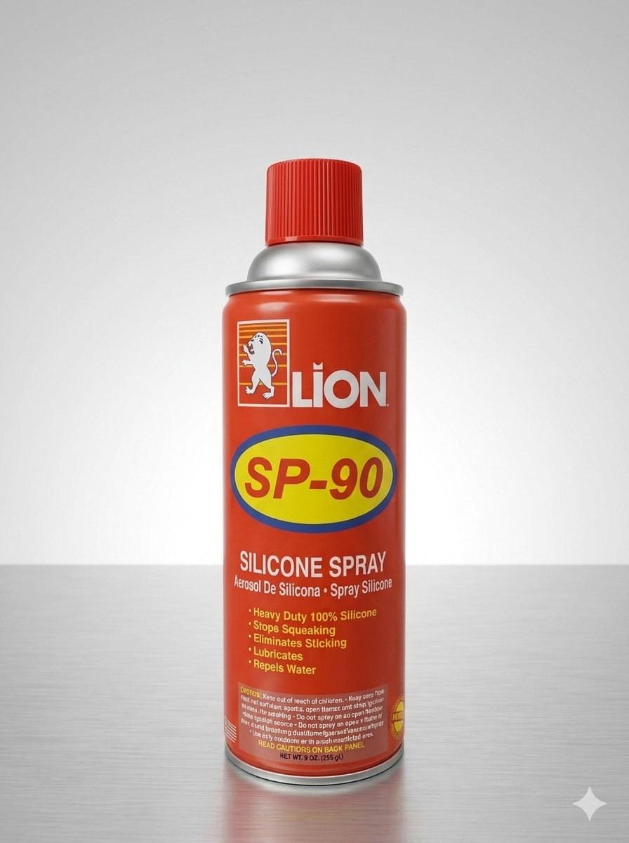 LION SP-90 Silicone Spray multi-purpose lubrication and protection