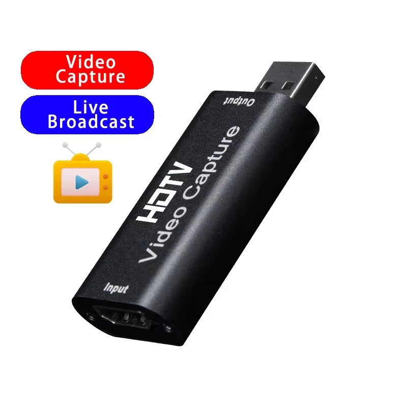 HDMI VIDEO CAPTURE CARD - HDMI TO USB - 1080P HDMI Capture Card - Video Capture Device for Live Streaming, Broadcasting, Gaming Record, Video Conference