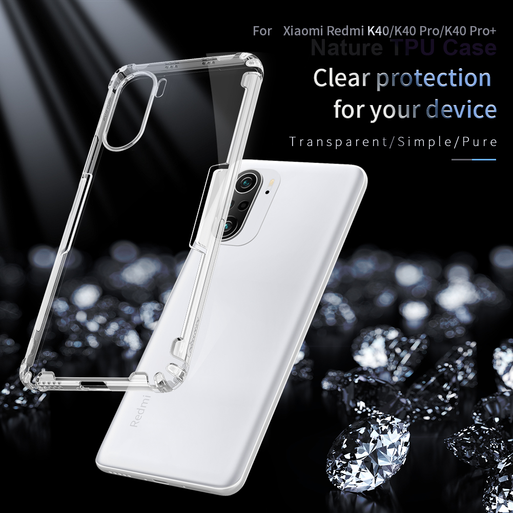 Nillkin for Xiaomi Poco F3 Case Crystal Nature TPU Soft Casing Back Cover description image