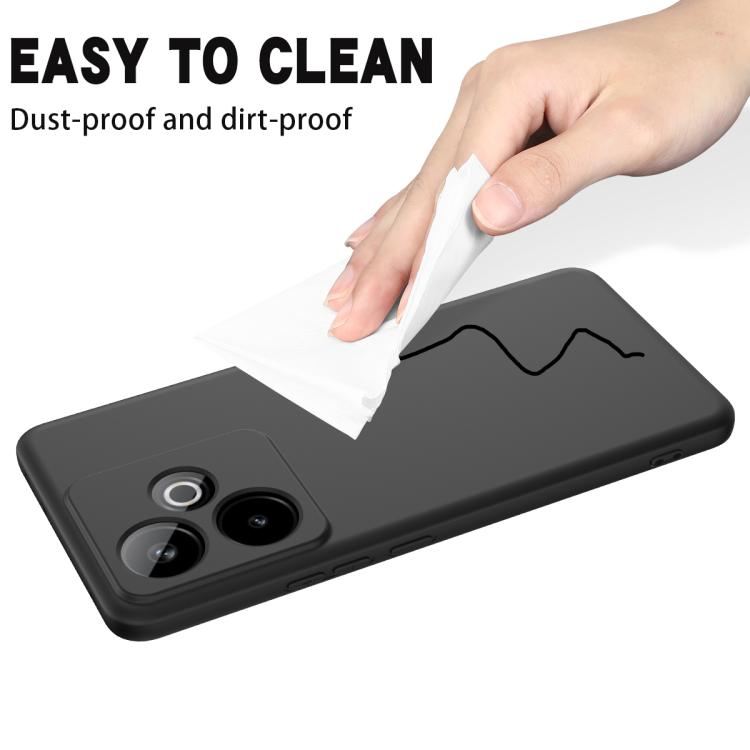 Realme GT 6 Chinese Edition Soft Silicone Black TPU Cover Camera Bump Protection Phone Protective Shock Proof Back Cover For Realme GT6 Chinese Edition