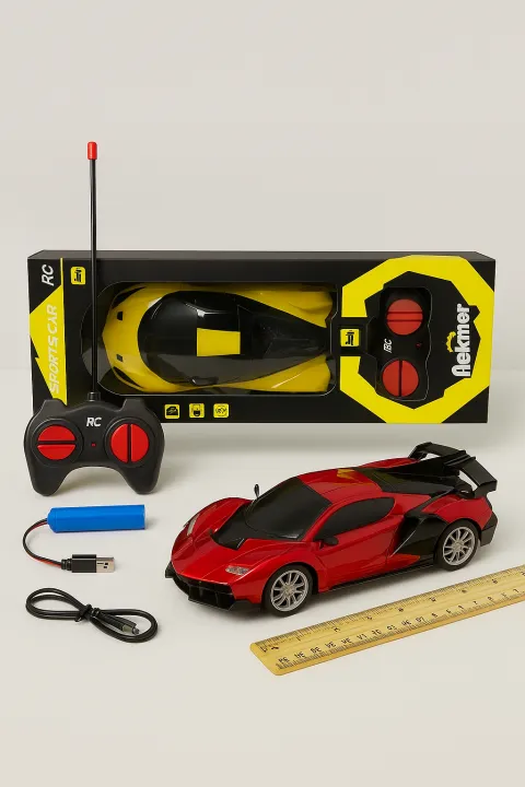 Smoke Spray RC Car for Kids – Rechargeable Remote Control Toy Vehicle | 4-Wheel Drive RC Car with Lights | Indoor & Outdoor Racing Toy