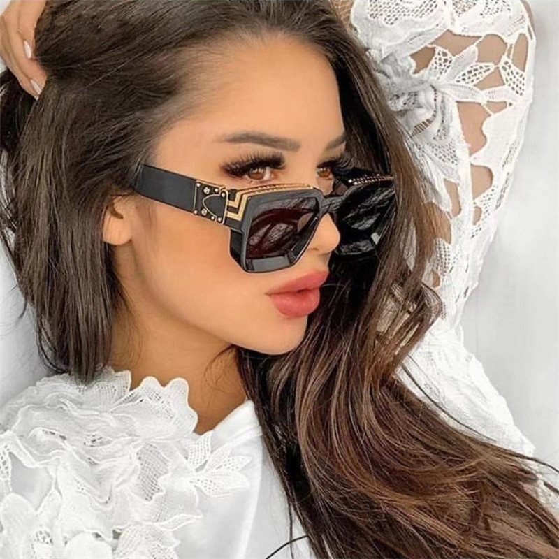 Newest Personalized Luxury Brand Sunglasses Men Vintage Square Millionaire  Sun Glasses Hip Hop Fashion Leopard Print Gafas Uv400 - AliExpress