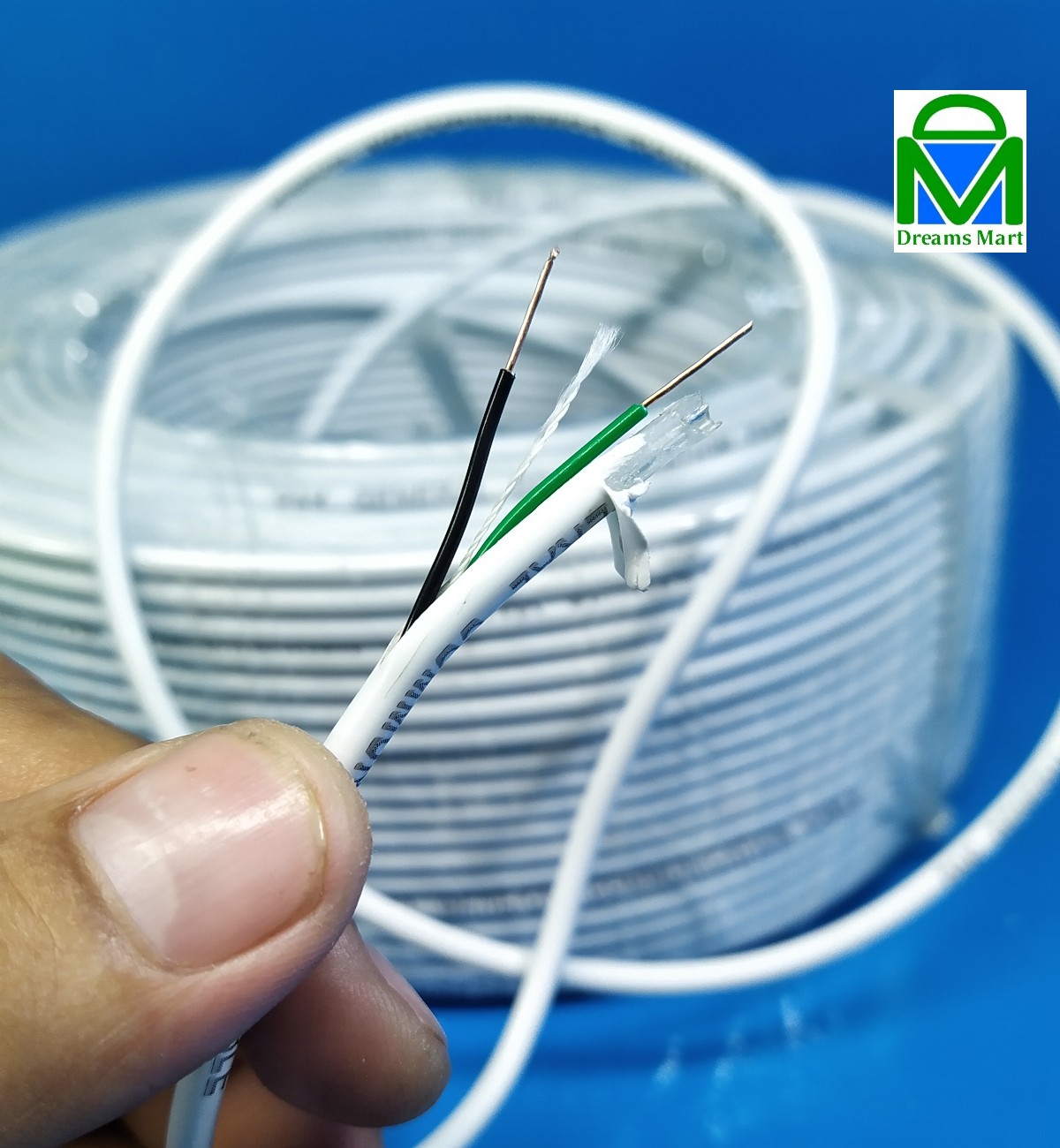 DreamsMart HQ Pair Cable 5/15/30 Feet Cable Copper Wires Telephone Line