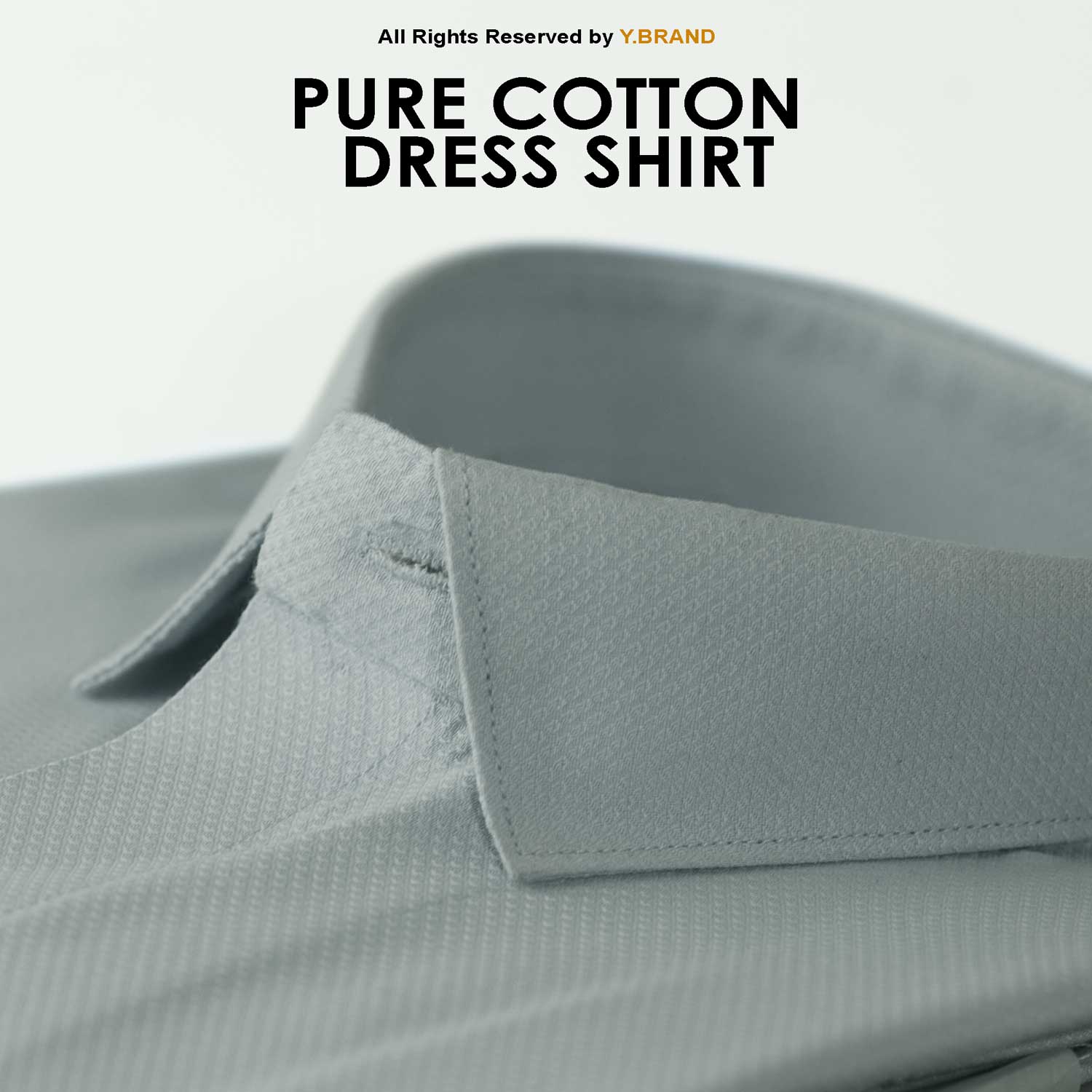 Cut Range Light Blue self-textured Slim Fit Formal Dress Shirt For Men AFS-1015