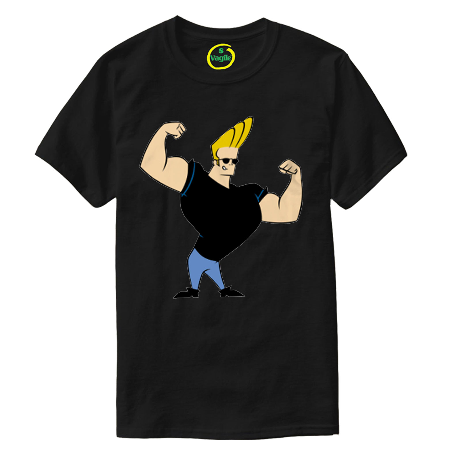 Vagile Johny Bravo Bodybuilding Gym Workout Training Motivation tshirt Men Women Unisex T-shirt Top All Size