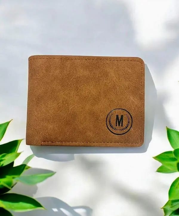 GU-II Male Short Thin Man Purse Wallet Retro Student Cross Leather Purse Young Men's Personality Tide
