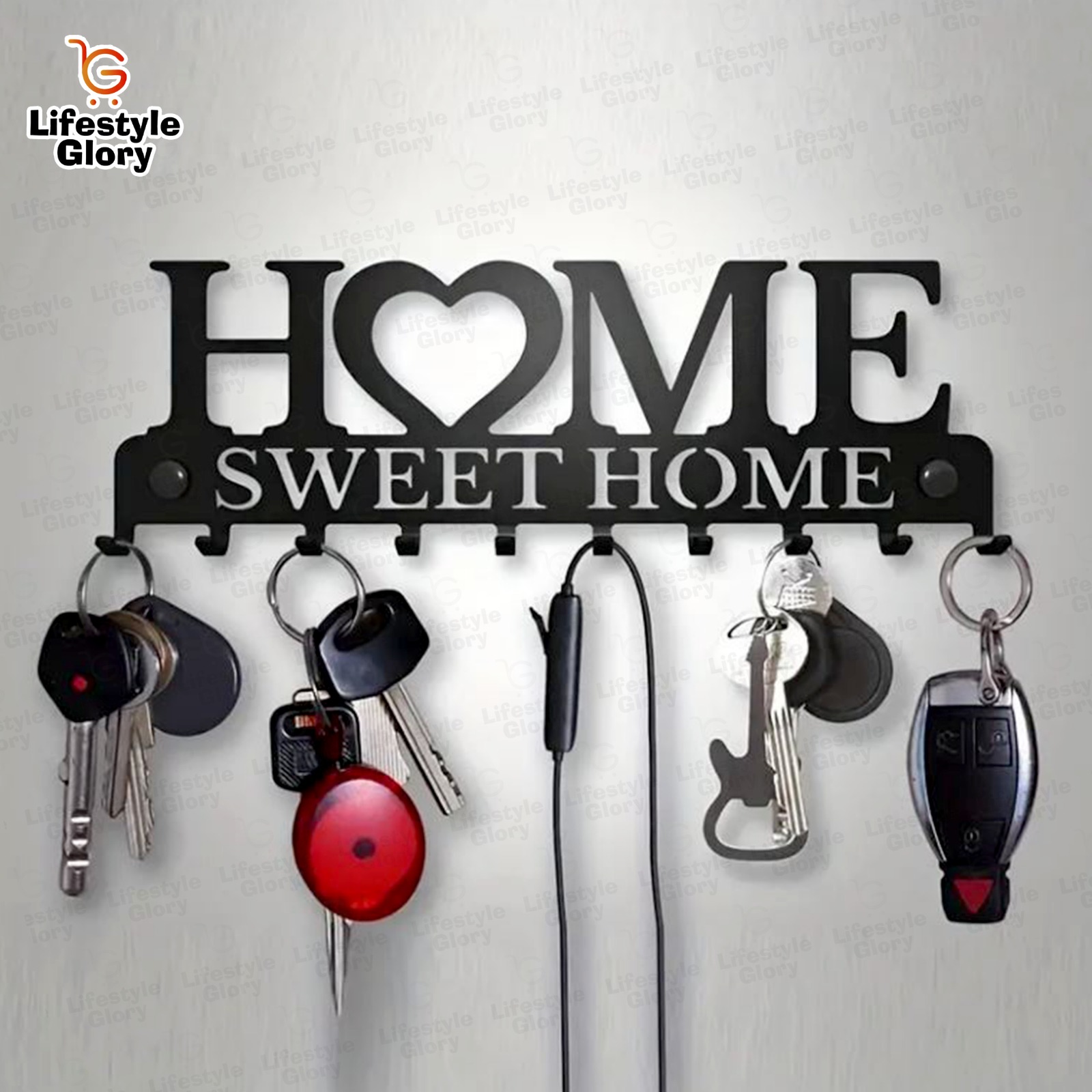 Lifestyle Glory Brand Sweet Home Wooden Key Holder I Key Holders I Decorating Items For Home I Decoration Pieces I Decorating items For Bedroom