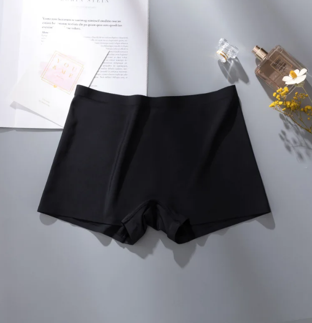 Women's Ice Silk Seamless Short Panties Comfortable Soft Boxer Briefs Underwear
