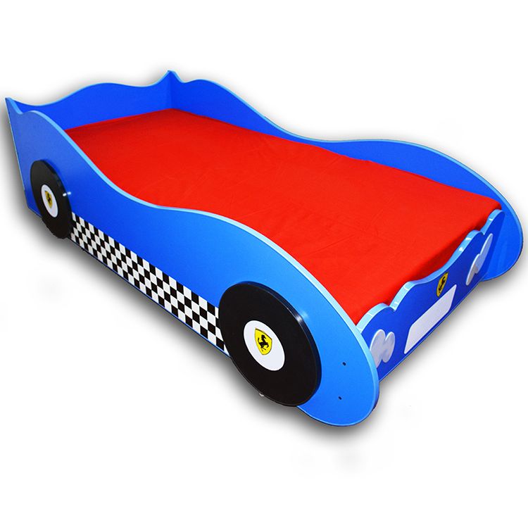 Furnishoo Kids Racing Car Bed - Kids Bed - Blue Car Bed | Daraz.pk