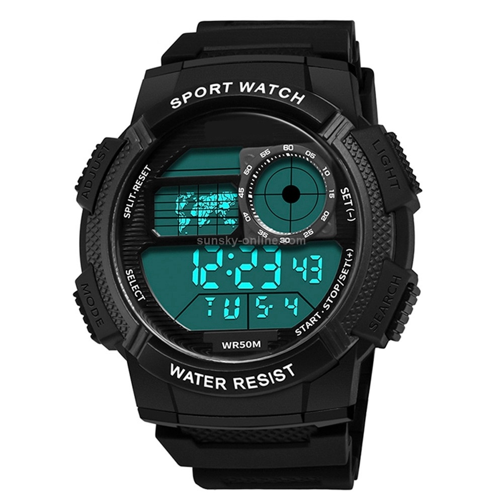 Military Men's Digital Sports Watch For Men Boys Waterproof with LED Back light Digital Watch for Men