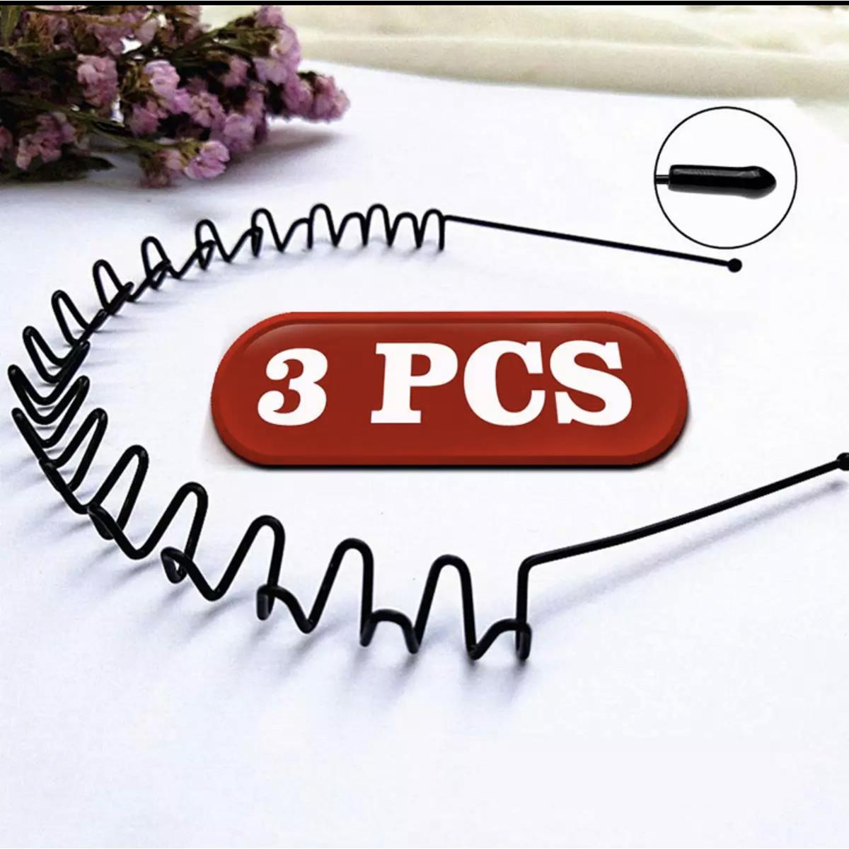 3 NEW Metal Gym, College, Sports Hair Headband Hair Band for Daily Use