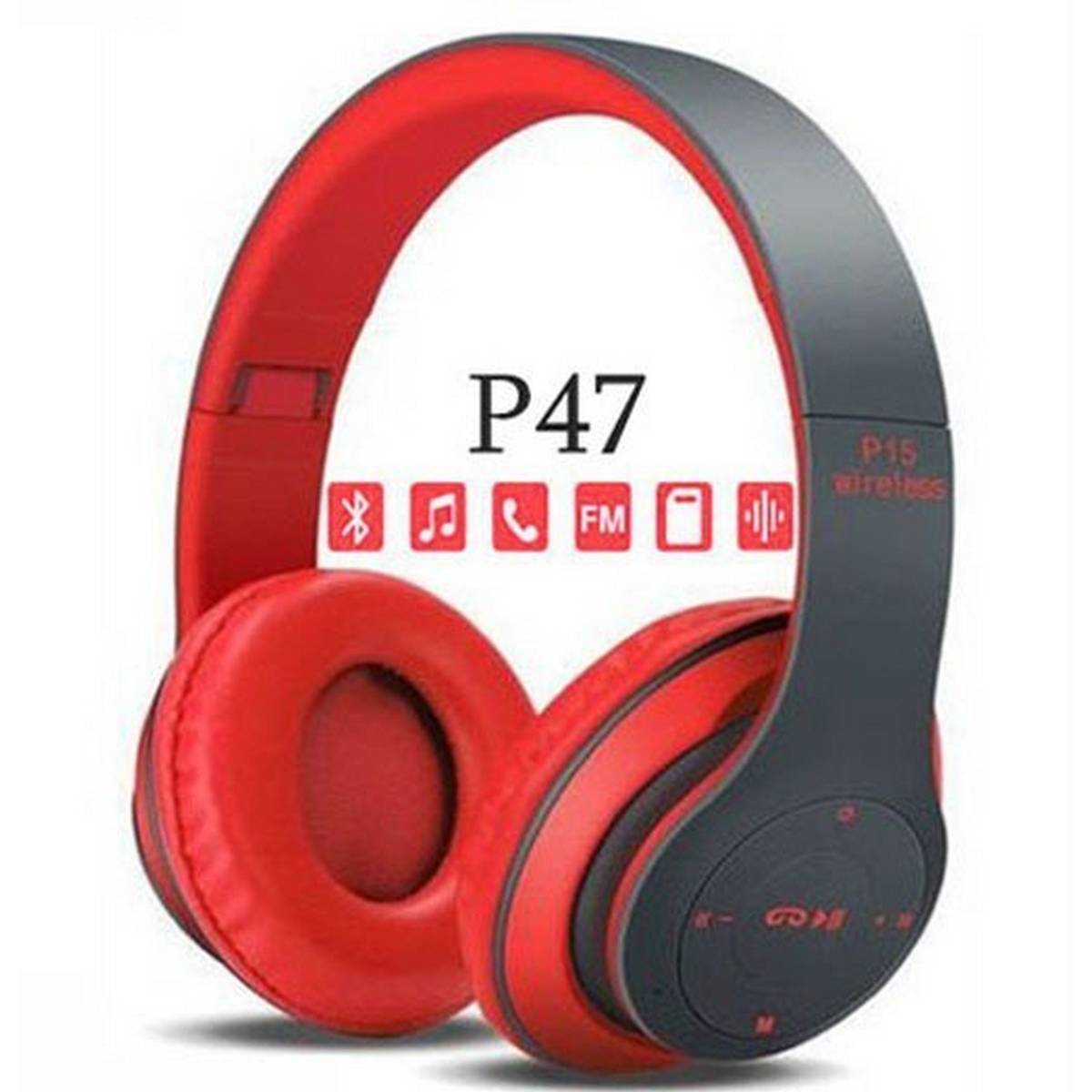 Special Edition P47 Headphone with Pop Window Over The Ear Wireless Bluetooth Headphone Support Sd Card for all cell phones use