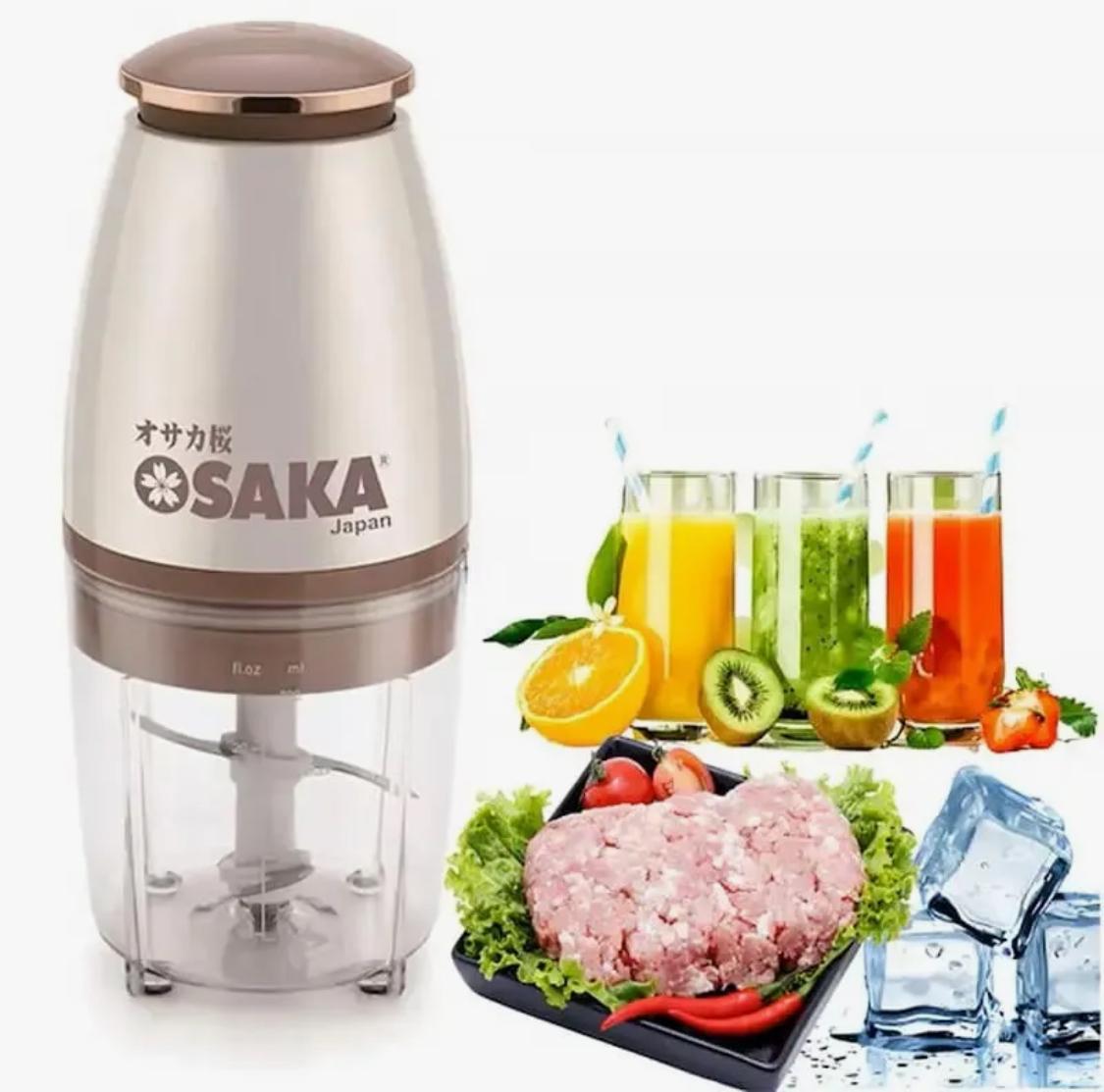 Osaka 700ml Multi-Purpose Electric Meat Grinder & Food Processor – High-Speed Kitchen Chopper for Meat, Vegetables, Garlic, Nuts & Baby Food – Compact Stainless Steel Blade Grinder