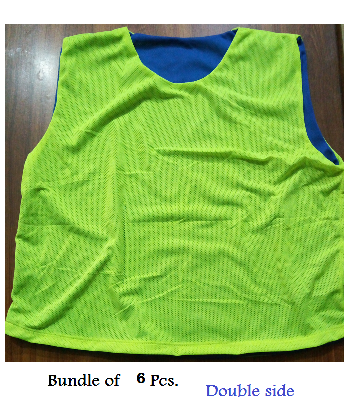 Football Bibs Vest In Mesh Training Vest  blue vest football hockey vest green Multi colour 12 Pcs.