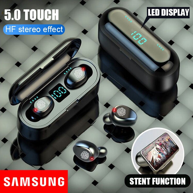 M19 And M29 ,F9 TWS Air pod_ with Super Sound & High Quality Touch Sensors True Stereo Headphones with Built in Mic 10m Transmission Bluetooth Wireless Earbuds , Case Sport Headset for all Bluetooth Smart devices.