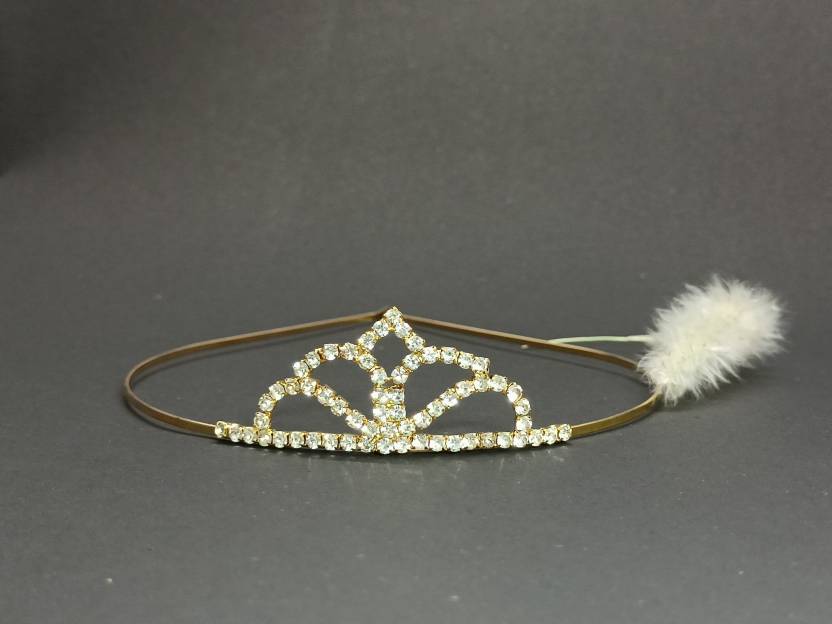 Crown Taj Headband Girls Rhinestone Wedding Hair Jewelry