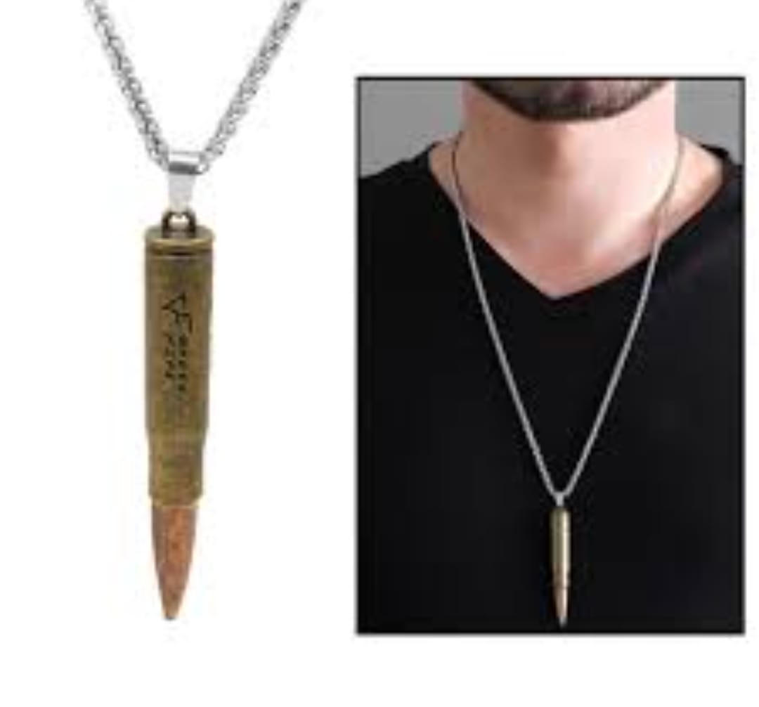 Top Class TITANIUM ARMY  Pandent with  Silver /Black dori Chain For Boys And Girls -Top Quality High Quality Stainless steel Army Bulte Nacklace For Men/Women -Boys And Girls Gift