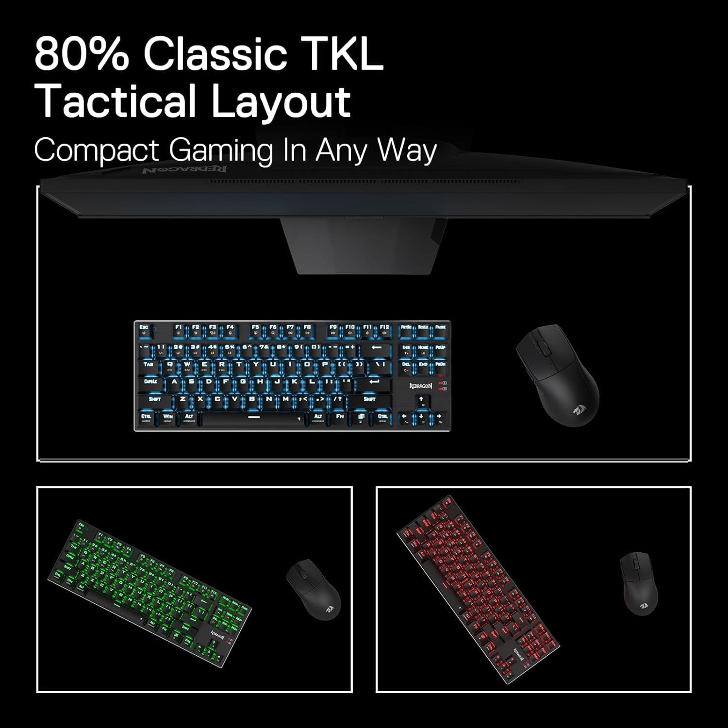 Redragon K660 RGB Wired TKL Gaming Keyboard 80% 87 Mechanical Keys Aluminum Base Upgraded Hot-Swap Socket Quiet with Linear Red Switch 22 f276a503f84efd89db8d2cae1c0a7e20