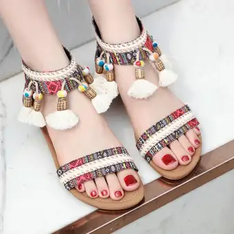 bohemian rhinestone sandals
