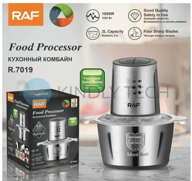 Raf Food Processor | Meat Grinder | Meat Chopper | 2-L Capacity | 1000W Powerful Motor | Stainless Steel. 35 Raf Food Processor | Meat Grinder | Meat Chopper | 2-L Capacity | 1000W Powerful Motor | Stainless Steel.