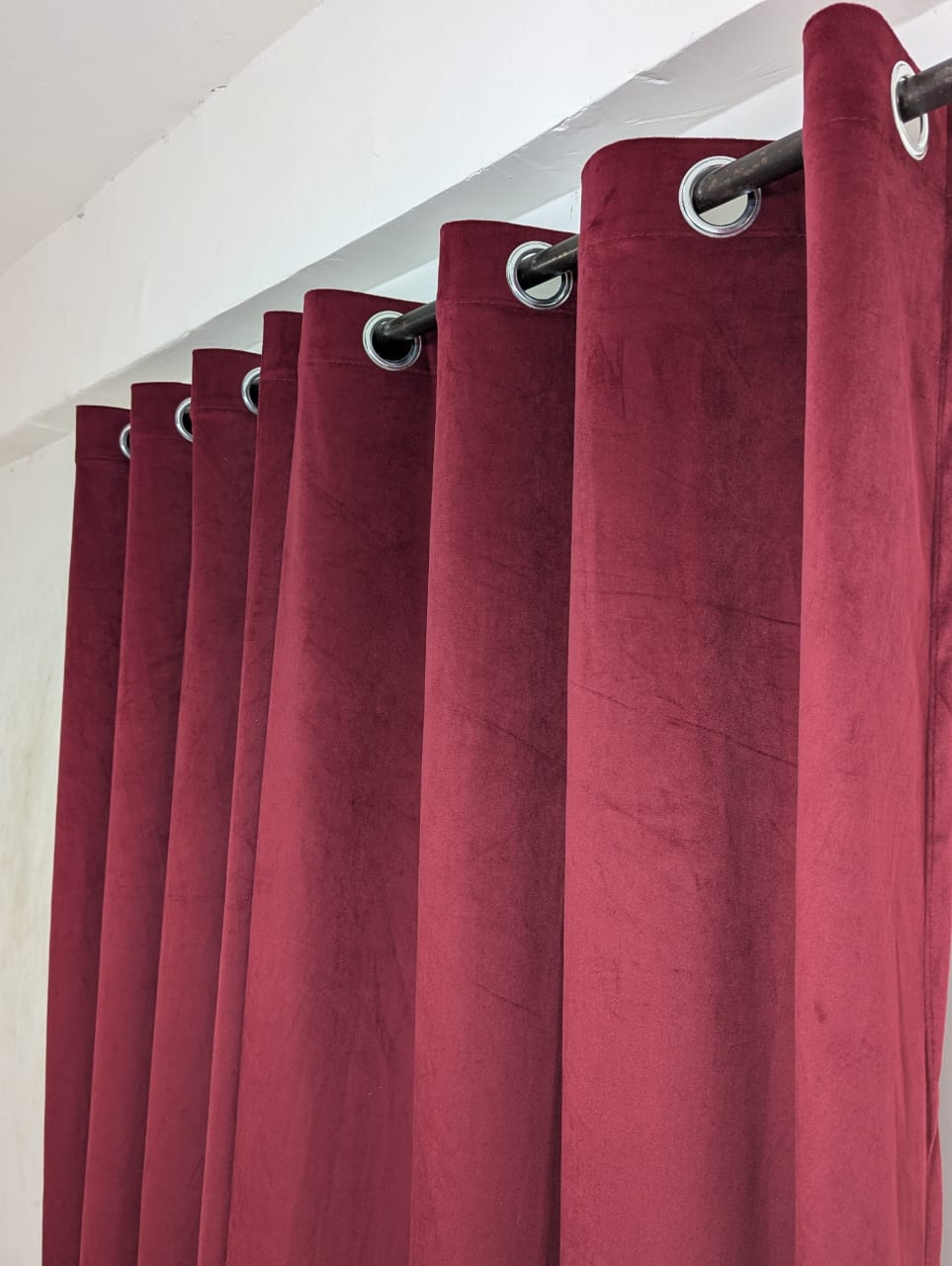 Imported Soft Velvet Curtains, ( 1 Piece) Premium Quality Luxury China Velvet Curtains, Size 4.5ft*8.5ft - Available in Elegant Colors And Shades.