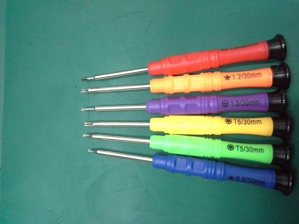 6 in 1 Repair Opening Tool Kit Screwdriver Set Repair Tools Phone Disassemble Mobile Precision Screwdriver P-3001