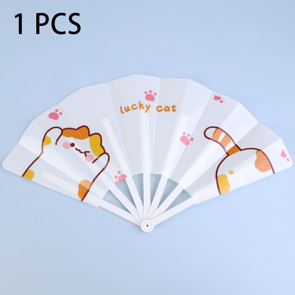 13pcs Creative Summer Small Fresh And Cute Portable Folding Fan Pp