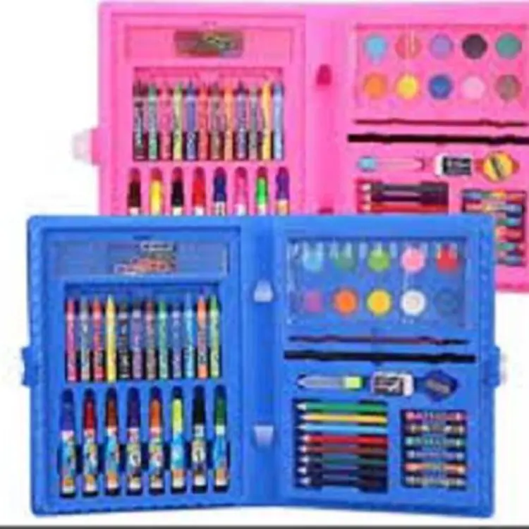 68 Pcs Coloring Kit Set With Crayons - watercolors - sketch pens