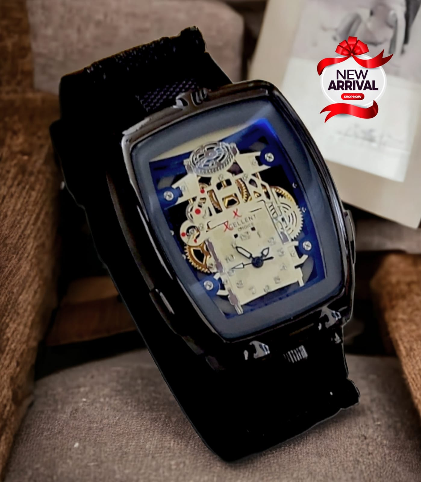Men's Mechanical Watch New Design Carving Custom Watch Automatic