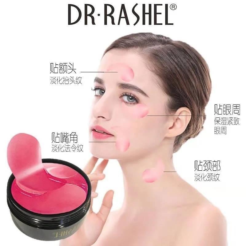 60/PcsBox 24k Gold Collagen Hydrogel Eye Mask Improve Wrinkles Anti Puffiness Dark Circle Remove