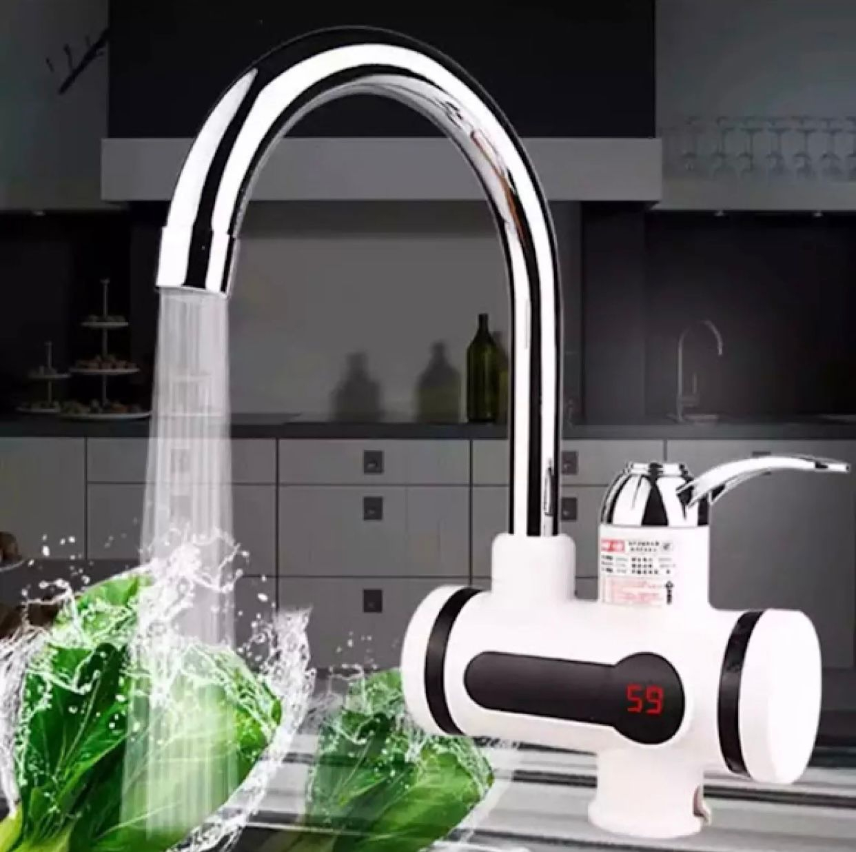 Hot Water Tap - Geyser - Electric Geyser - Instant Heating Electric Water Heater Faucet - Instant Electric Water Heater Tap
