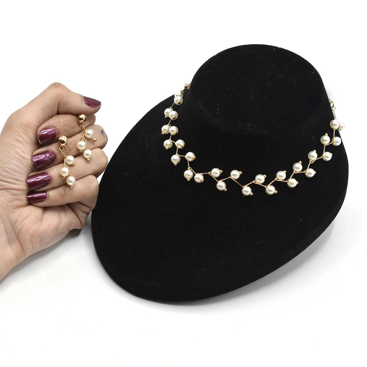 white pearl jewellery set jtfrpda1n-4