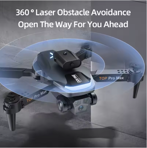 P23 Pro Drone with Dual Camera  WiFi FPV Foldable RC Quadcopter  Obstacle Avoidance  One Key Return  Altitude Hold  Remote Control