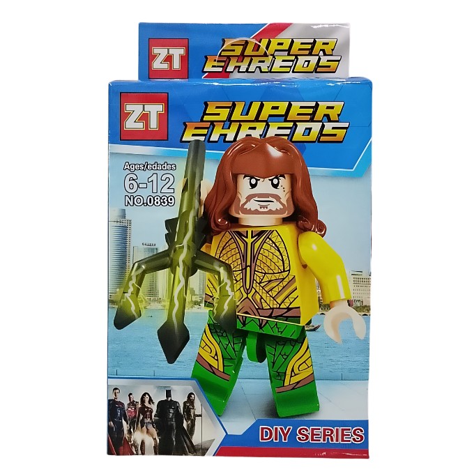 Aquaman Super Hero Mini Building Blocks Figure for Kids | DIY Collectible Toy Set..