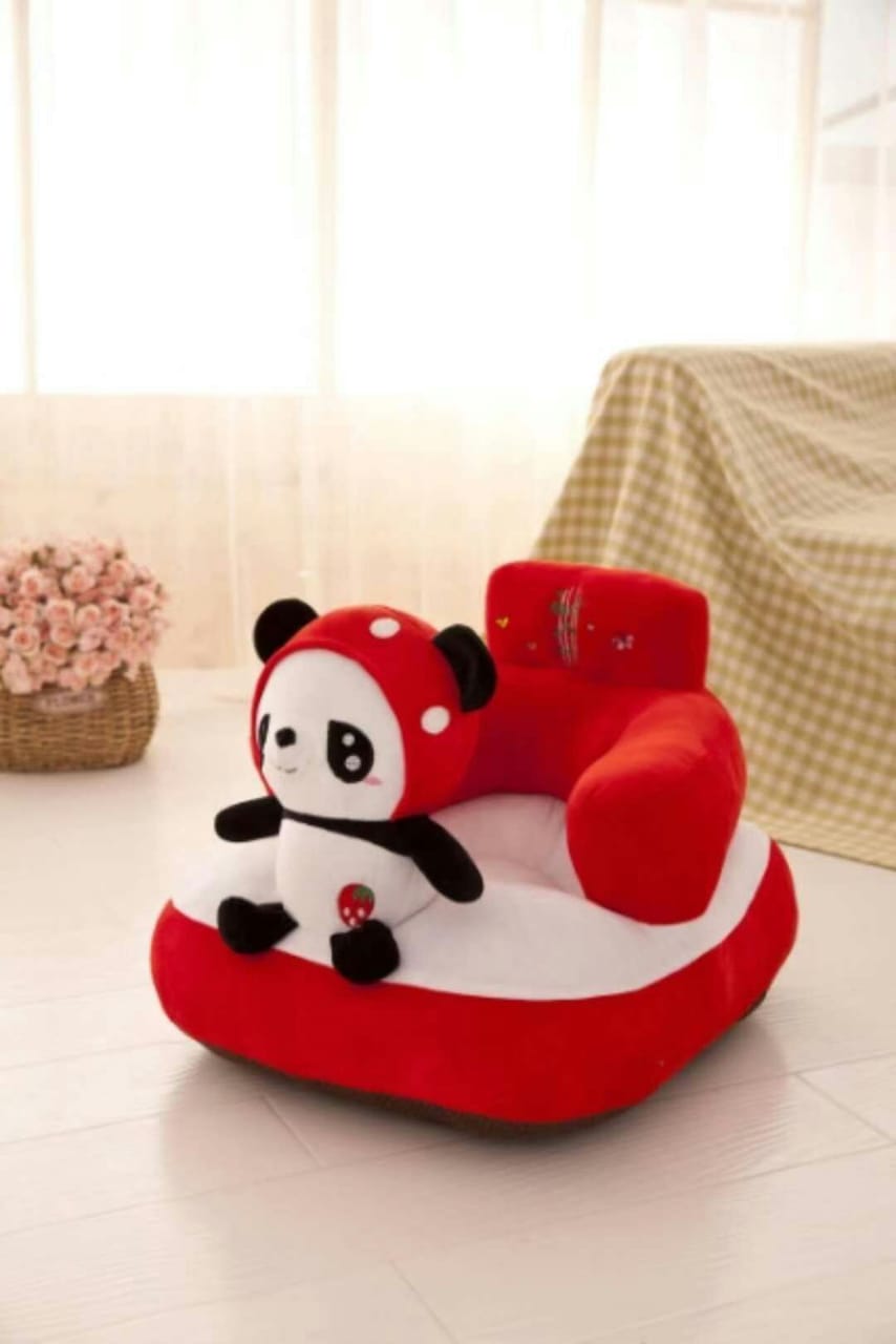 Baby's Cute Cartoon Plush Toys Support Chair Infant Learning To Sit Removable & Washable Baby Soft Seats Sofa
