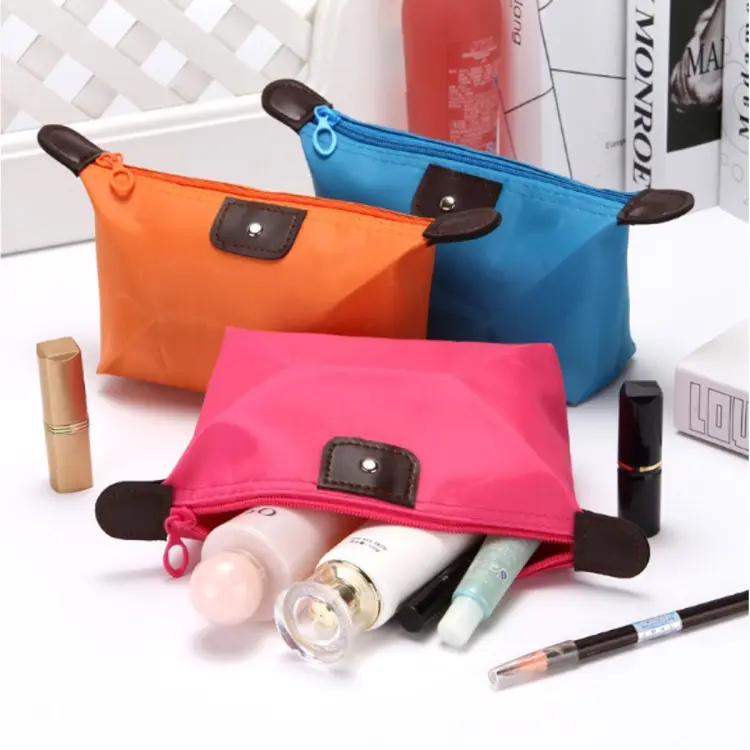 Small Makeup Bag Women Travel Cosmetic Storage Pouch Portable Wash
