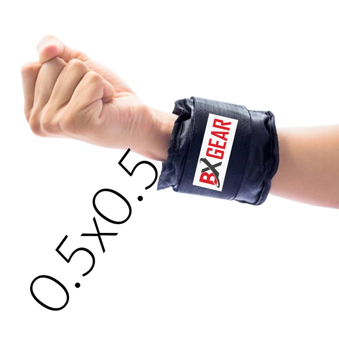 gym products WRIST WEIGHT 0.5 KG + 0.5 KG = 1 KG, Pair Weight Bearing Ankle wrist Strap Leg Strength Resistance Bands for Speed Training Running Exercise Workout Fitness Band
