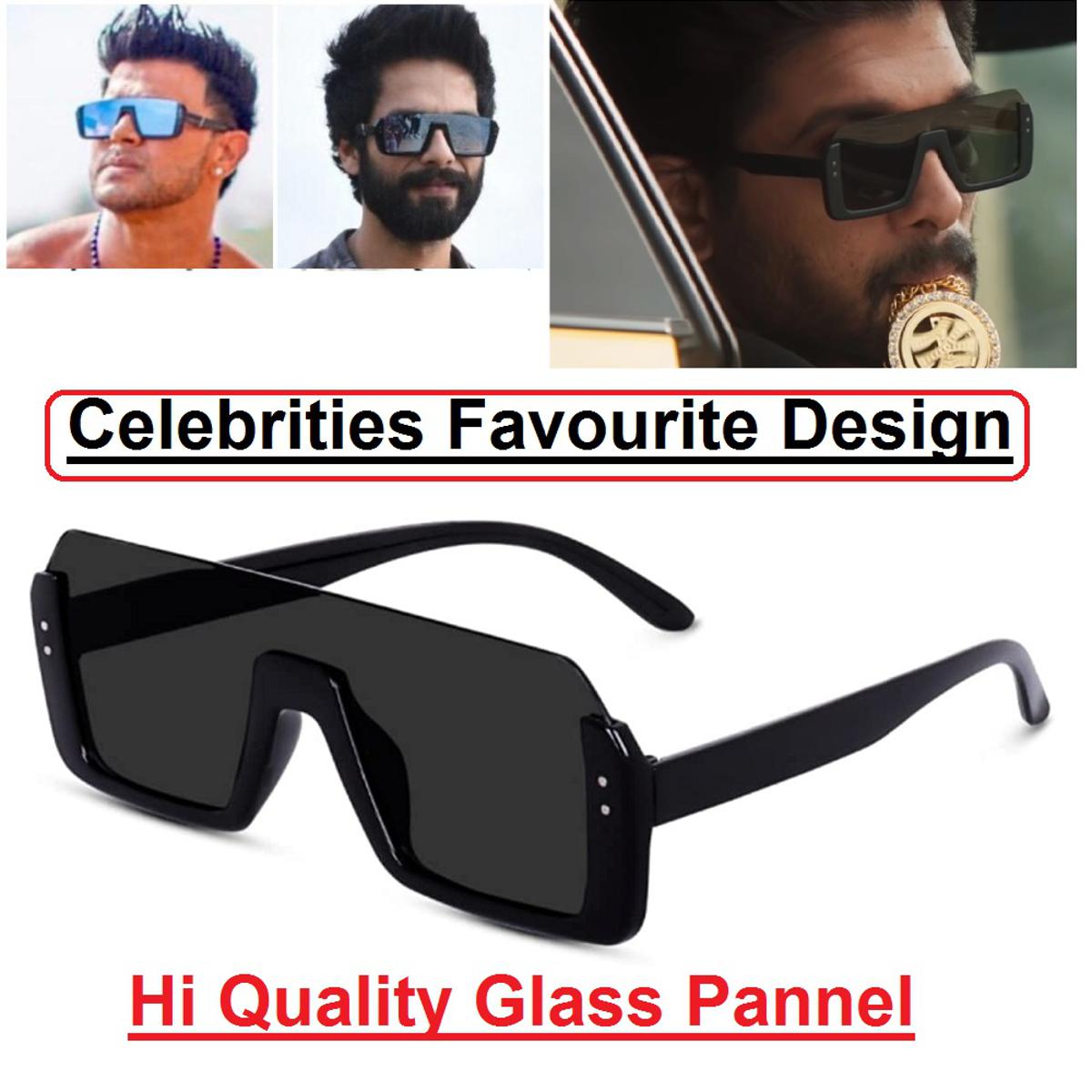 Rectangular Sunglasses Bollywood Allu Arjun Pushpa Style SunGlasses Italian