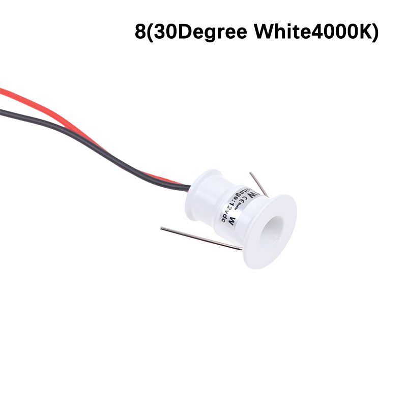 Spot Light 1W Mini LED Spotlight 12V Dimmable 15mm Recessed Downlight ...