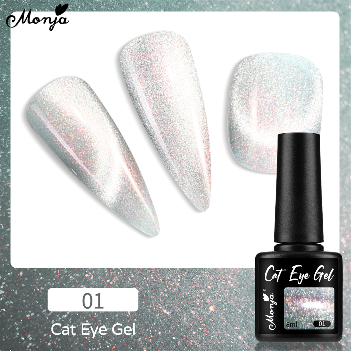 Monja 8ml Cat Eye Gel Star Shinying Cat Eye's Gel Sparkling