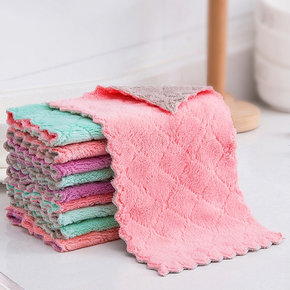 Kitchen Dishcloths Does Not Shed Fluff No Odor Reusable Dish Towels