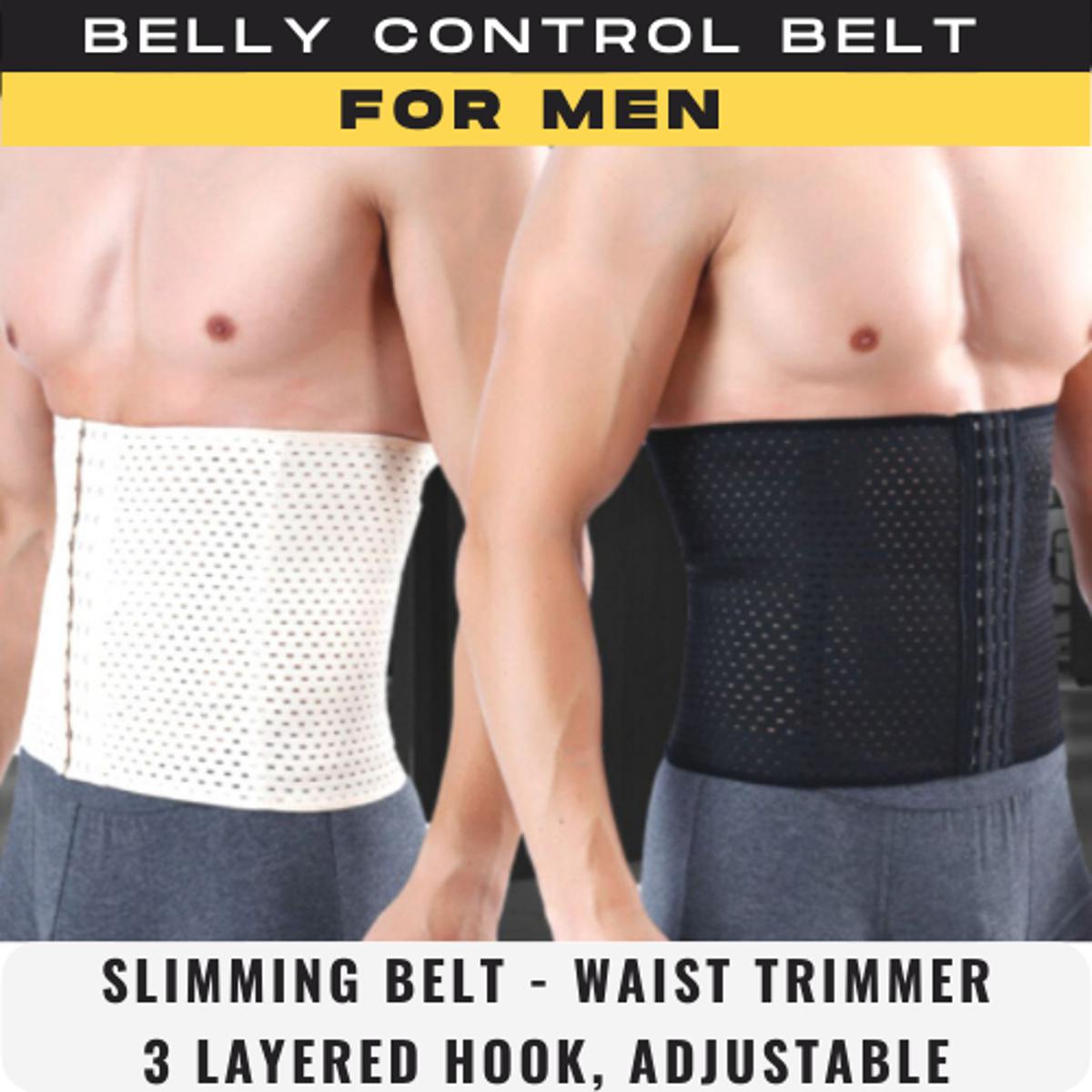 3 Step Hooks Instant Tummy Tuck Slim Waist Belt Shaper for Mens