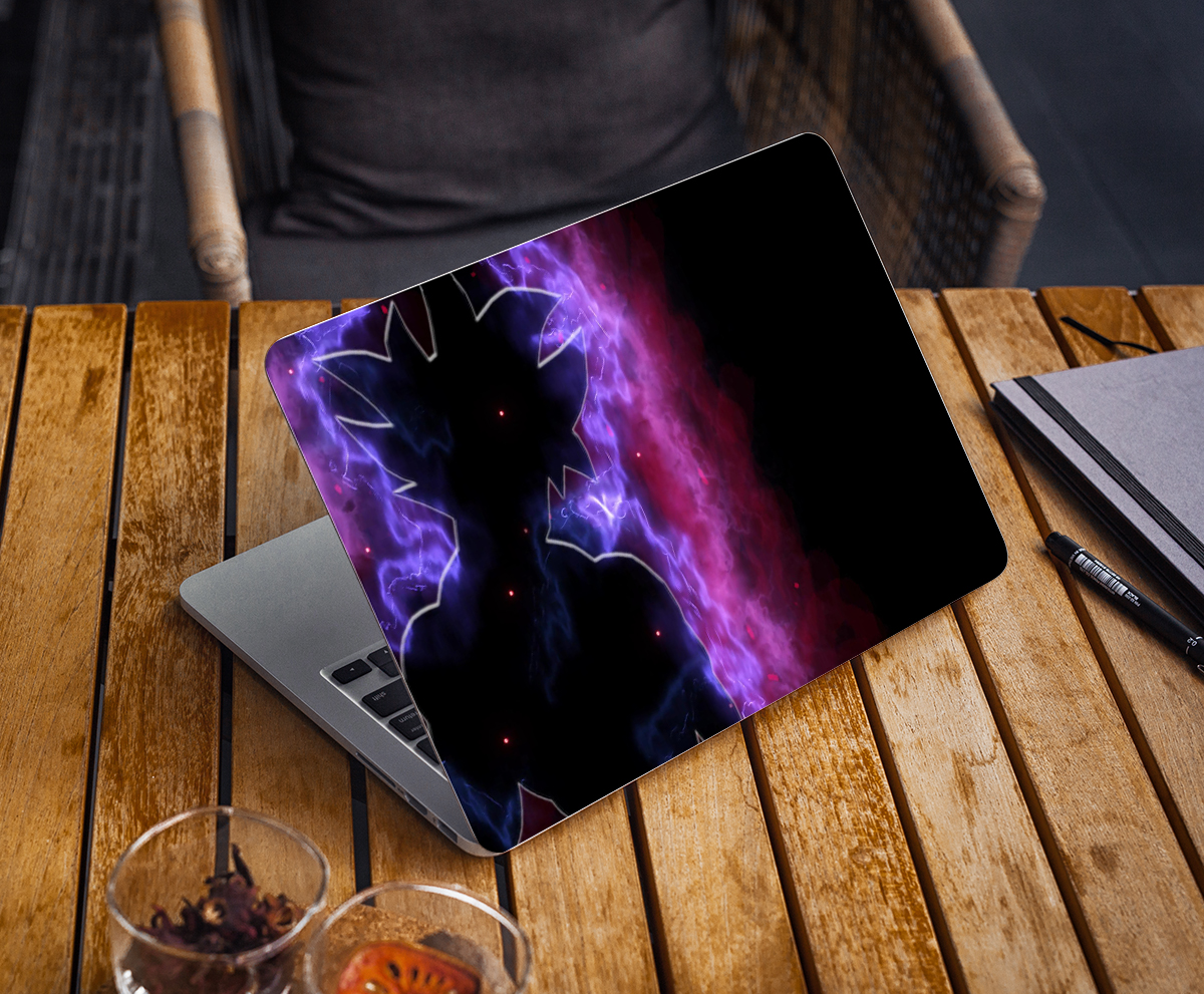 ToLuLu Laptop Skin Decal Sticker - Black Marble Vinyl Cover For 11.6" To 15.6" Laptops (Includes 2 Wrist Pads)